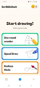 Scribble Dash drawing interface